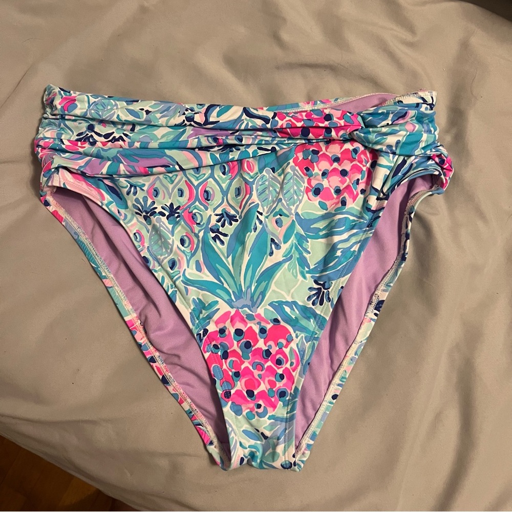Lilly Pulitzer High Waisted Swim Bottoms size 14